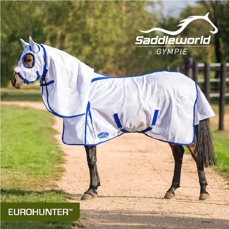 Eurohunter Summer Horse Rugs Eurohunter Cool Protect Mesh Combo with Hood & Ears