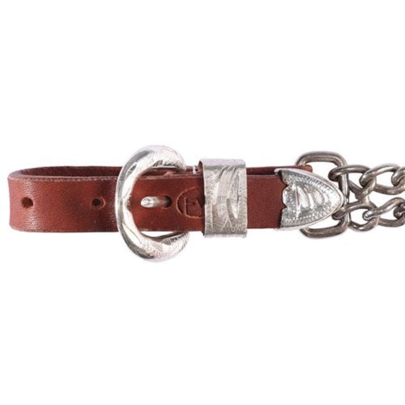 Fort Worth Bits Fort Worth Double Curb Chain w/Silver Harness