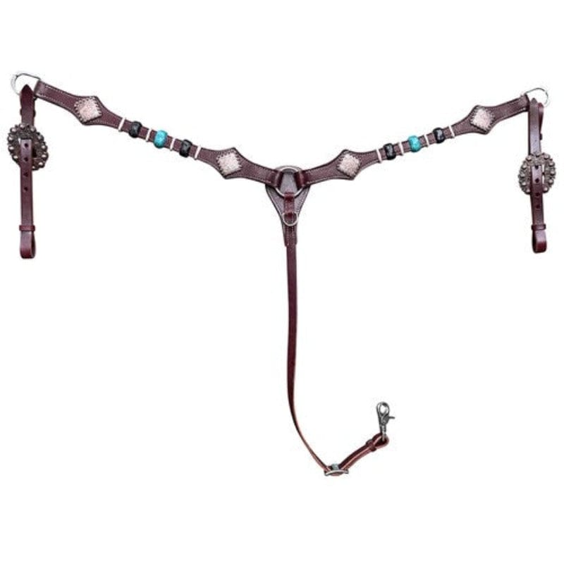 Fort Worth Breastplates & Martingales Brown Fort Worth Breastcollar Diamond (FOR25-1030)