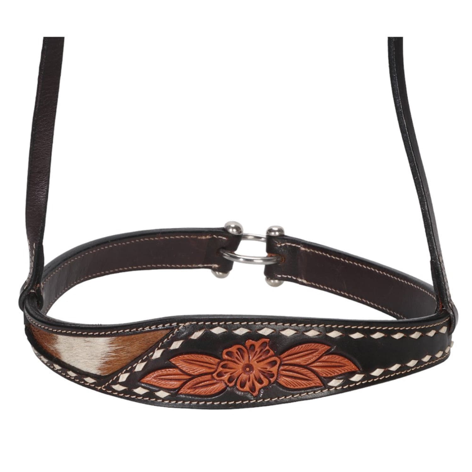 Fort Worth Bridle Accessories Cob/Full Fort Worth Noseband Halona Cowhide