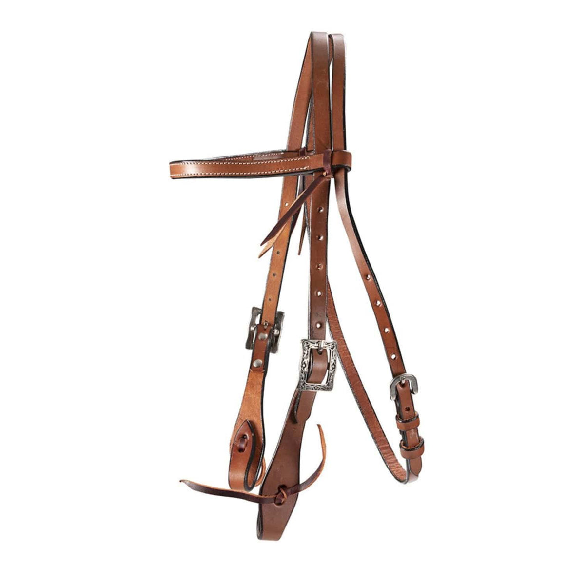 Fort Worth Bridles Chestnut Fort Worth Bridle Straight Browband