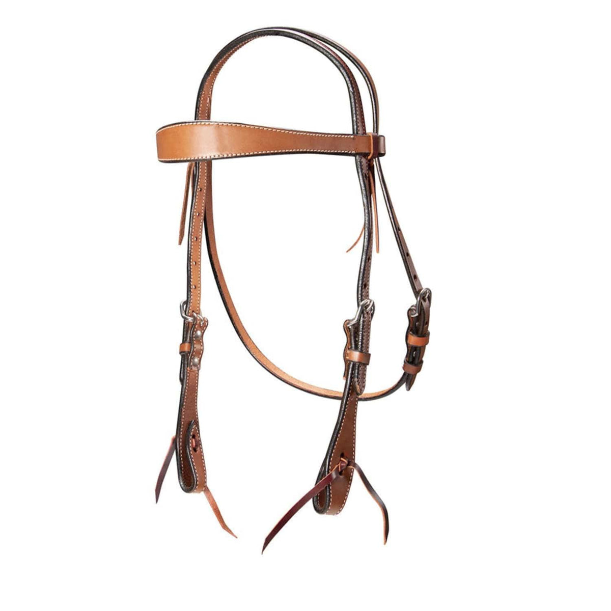 Fort Worth Bridles Chestnut Fort Worth Bridle Tapered Browband