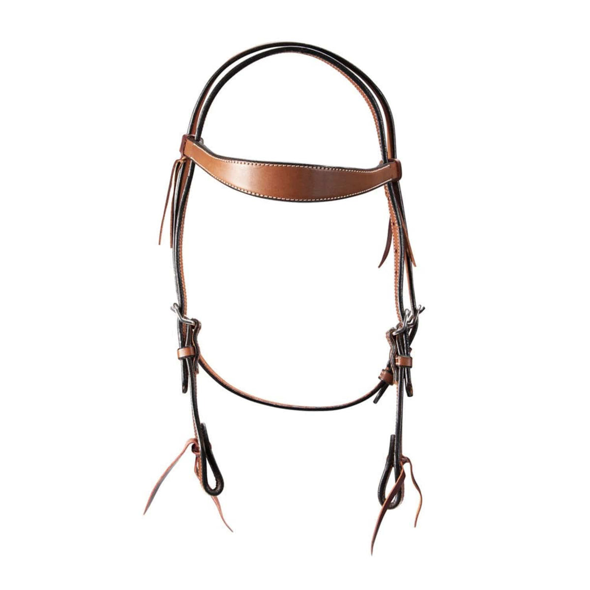 Fort Worth Bridles Chestnut Fort Worth Bridle Tapered Browband