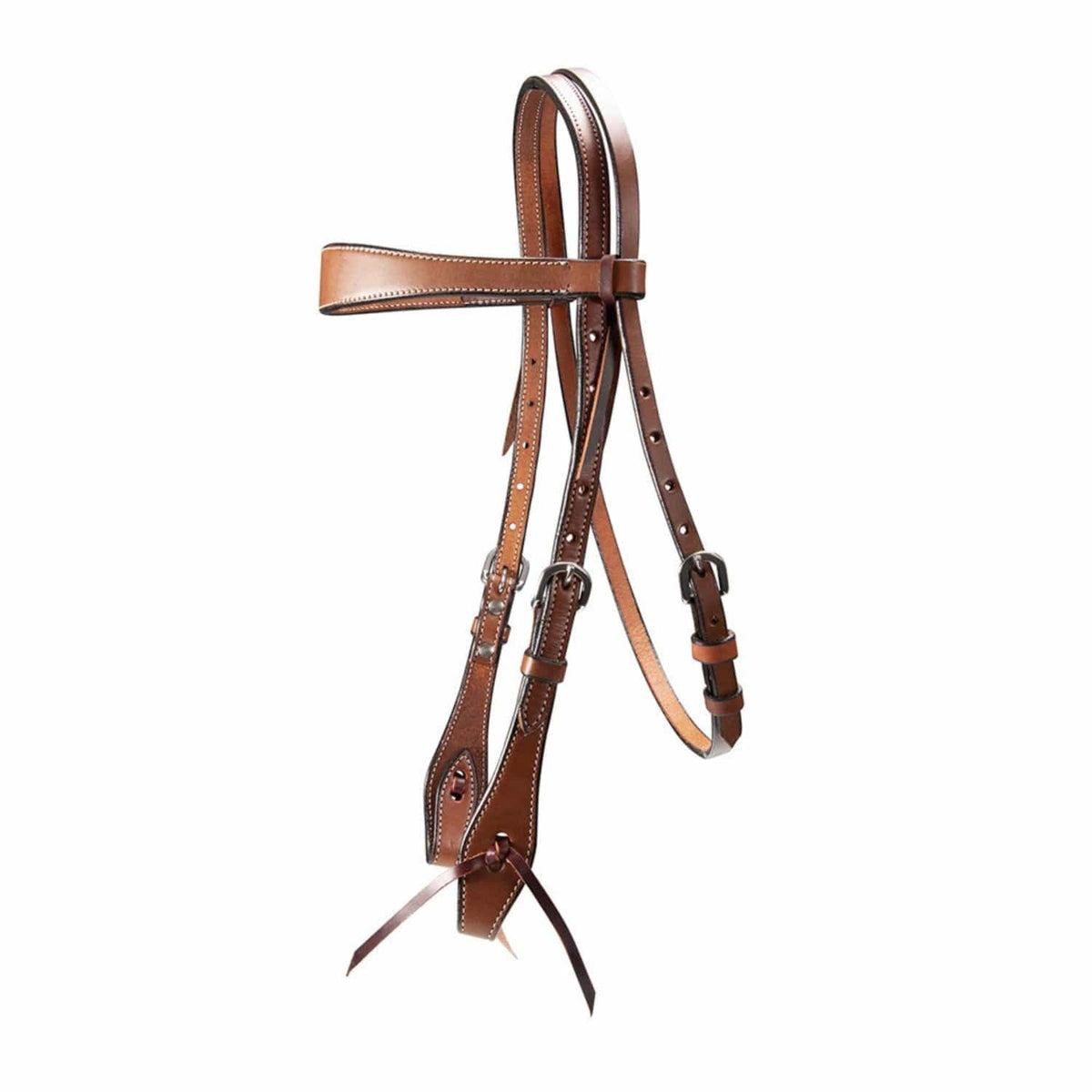 Fort Worth Bridles Chestnut Fort Worth Bridle Tapered Browband