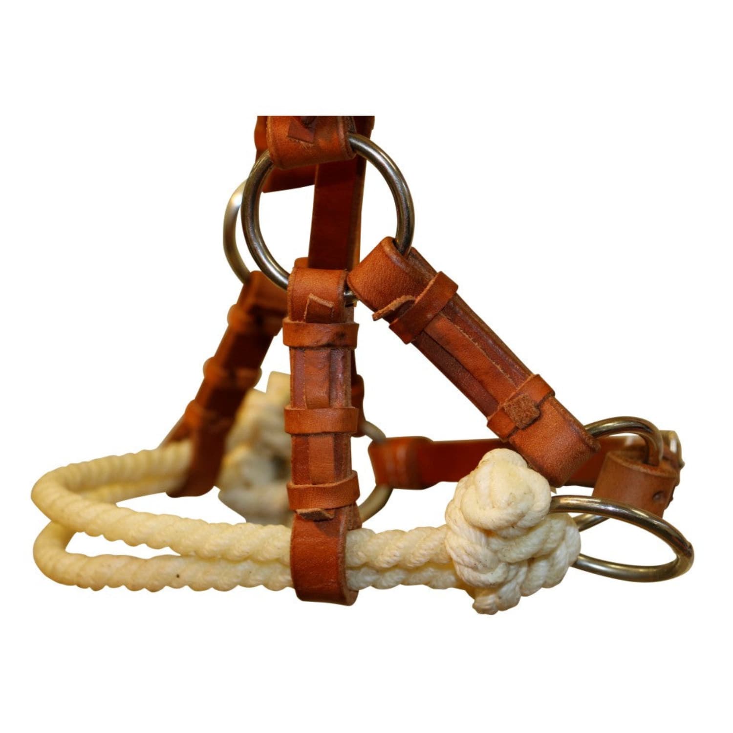 Fort Worth Bridles Fort Worth Double Rope Side Pull Bitless Bridle