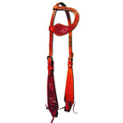 Fort Worth Bridles Fort Worth Headstall One Ear Pink Floral