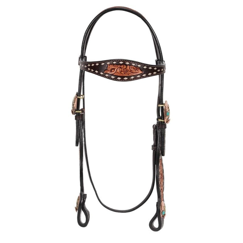 Fort Worth Bridles Fort Worth Headstall Oneida Copper