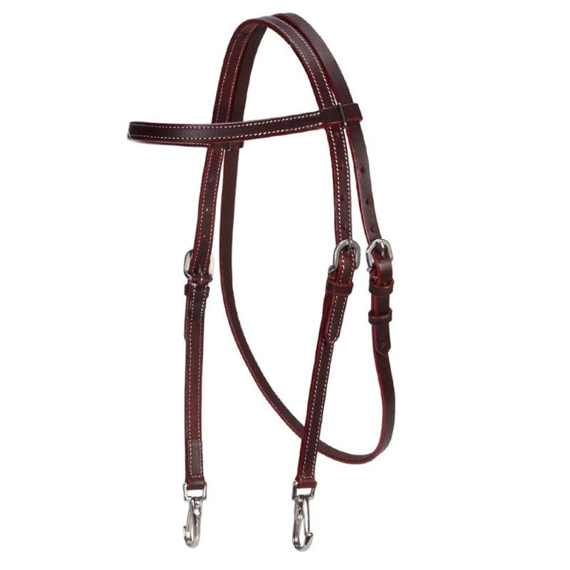 Fort Worth Bridles Latigo Fort Worth Headstall Work Snap Ends