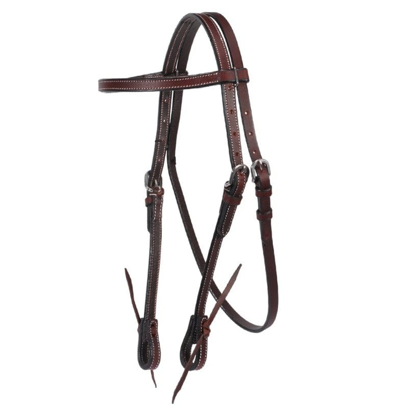 Fort Worth Bridles Oily Pull Up Fort Worth Headstall Work with Water Tie Ends