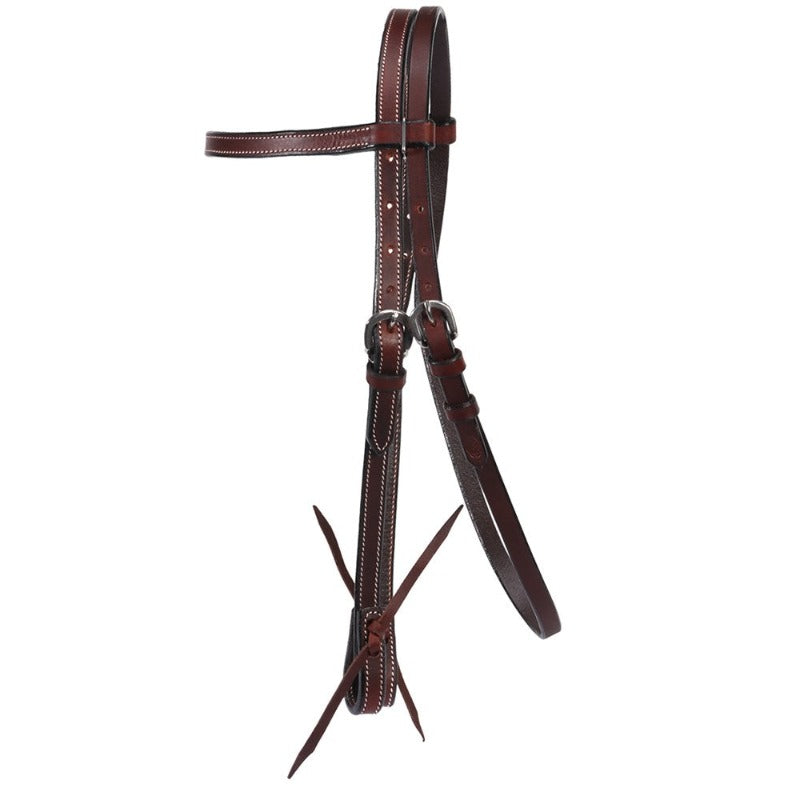Fort Worth Bridles Oily Pull Up Fort Worth Headstall Work with Water Tie Ends