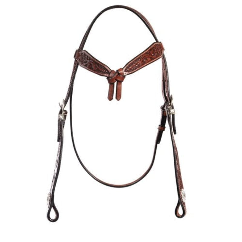 Fort Worth Bridles Tooled Leather Fort Worth Headstall Dakota