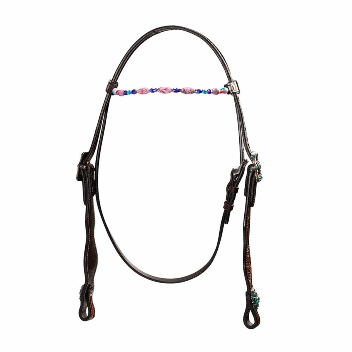 Fort Worth Bridles Turquoise Fort Worth Headstall Stones