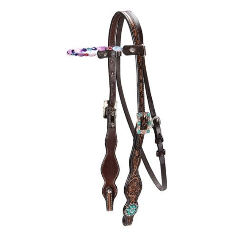Fort Worth Bridles Turquoise Fort Worth Headstall Stones (FOR20-0089)