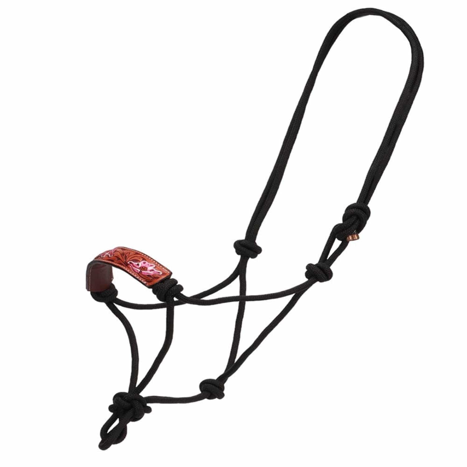 Fort Worth Halters Pink Fort Worth Halter Leather Nose