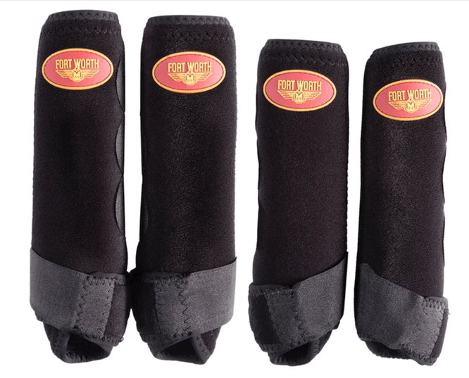 Fort Worth Horse Boots & Bandages S / Black Fort Worth Sports Horse Boots Set of 4