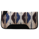 Fort Worth Saddle Pads Western 30x30in / Blue/Chocolate Fort Worth Saddle Pad Contoured