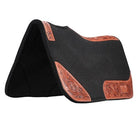 Fort Worth Saddle Pads Western 32x30 / Black Fort Worth Saddle Pad Tooled Felt Floral