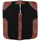 Fort Worth Saddle Pads Western 32x30 / Black Fort Worth Saddle Pad Tooled Felt Floral