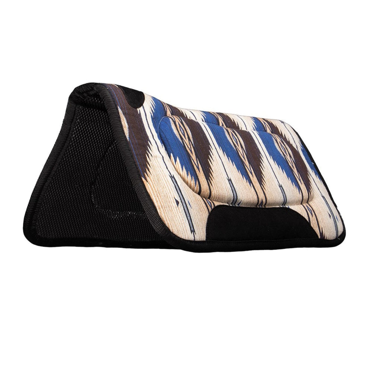 Fort Worth Saddle Pads Western Blue Fort Worth Contoured Saddlepad 30inx30in