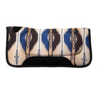 Fort Worth Saddle Pads Western Blue Fort Worth Contoured Saddlepad 30inx30in