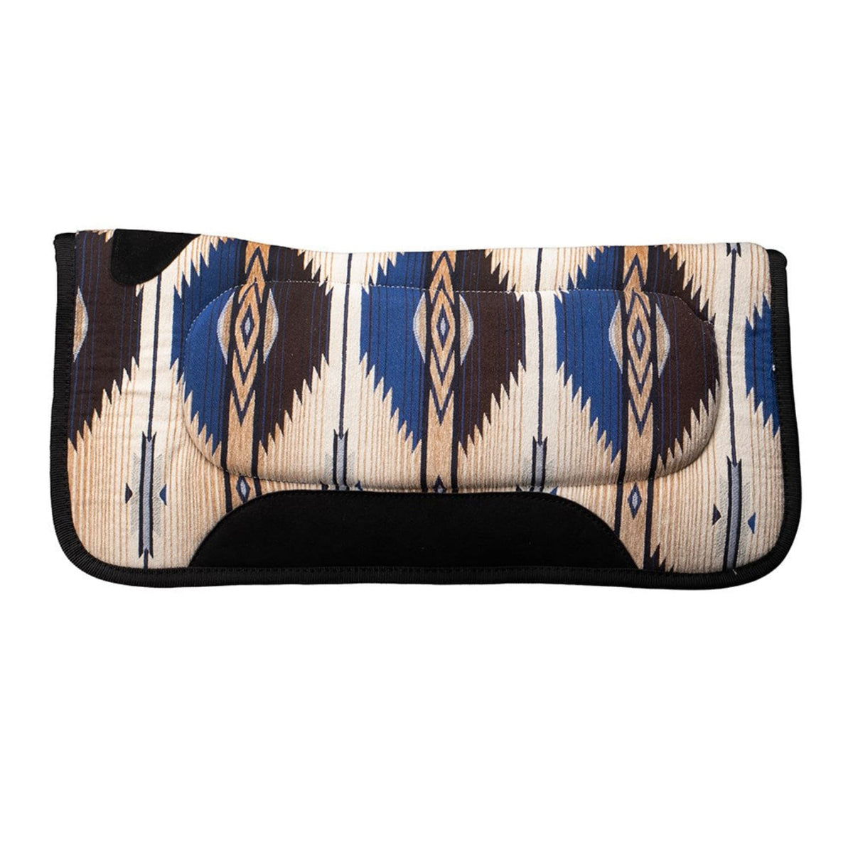 Fort Worth Saddle Pads Western Blue Fort Worth Contoured Saddlepad 30inx30in