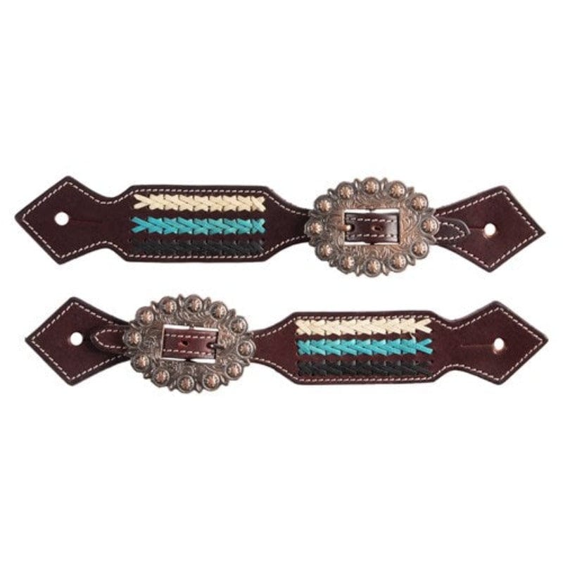 Fort Worth Spur Straps Fort Worth Diamond Spur Straps Brown (FOR23-1030)
