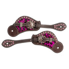 Fort Worth Spur Straps Fort Worth Leopard Pink Spur Straps (FOR23-1010)