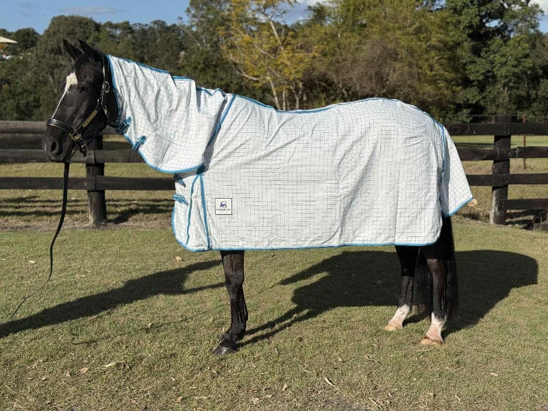 G Country Summer Horse Rugs 3ft0 / Turquoise/White G Country Combo Summer Mini