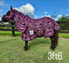 G Country Summer Horse Rugs G Country Hooded Combo Mesh Zebra Mini