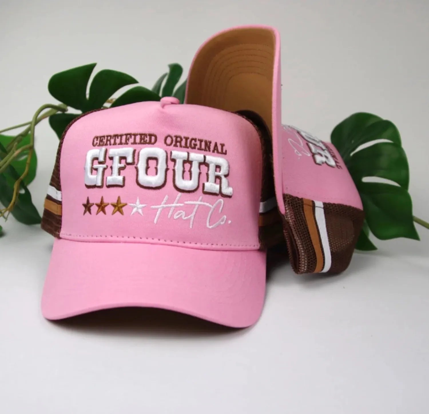 G Four Caps Pink G Four Trucker Cap Stampede Pink
