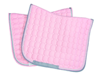 Gala Equine Saddle Pads English Pony / Blush Pink/Grey Trim Gala Equine Saddle Pad Quilted Dressage