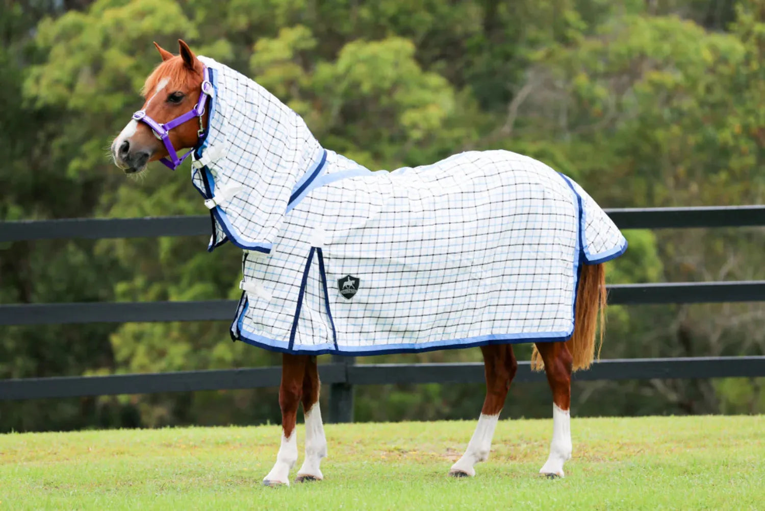 Gala Equine Summer Horse Rugs 4ft3 / Cornflower Blue/Navy Gala Equine Combo Signature Ripstop