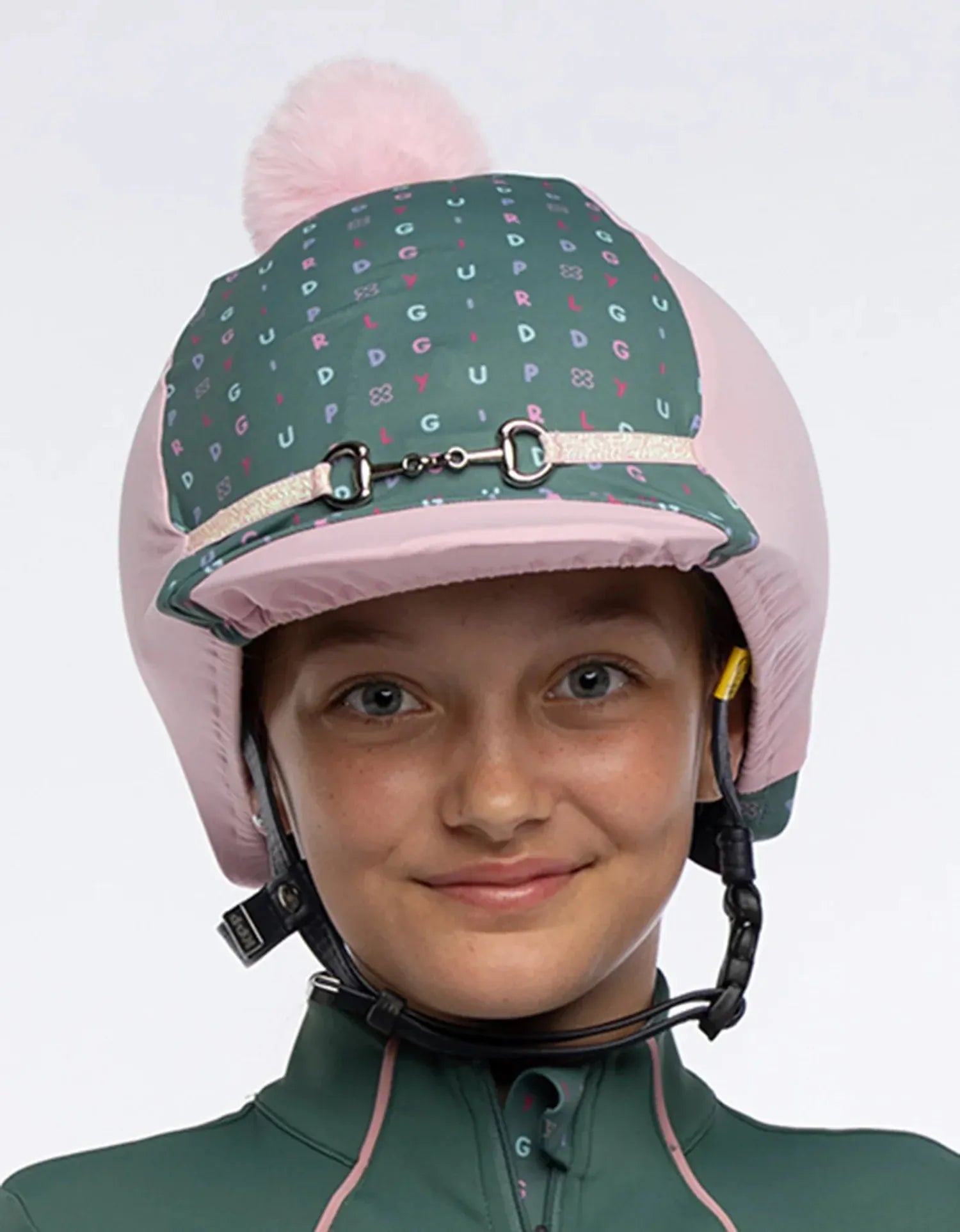 Giddy Up Girl Helmet Accessories Sage Green Giddy Up Girl Helmet Cover Juliette