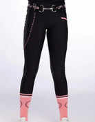 Giddy Up Girl Kids Jodhpurs - Breeches 06 / Black/Pink Giddy Up Girl Tights Girls Remi
