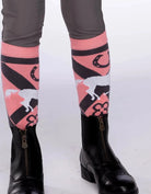 Giddy Up Girl Socks Pink/Grey Giddy Up Girl Socks Girls Ivy