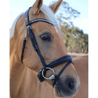 Grainge Bridles Pony / Black Grainge Bridle Dressage Snaffle with Curved Browband