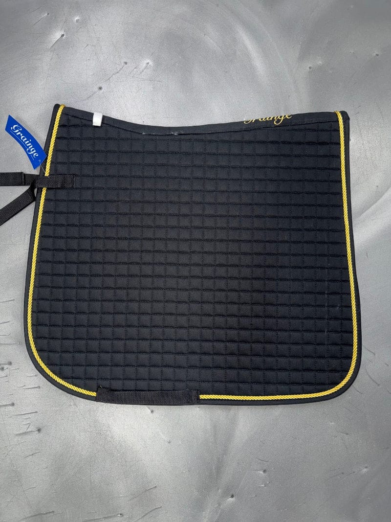 Grainge Saddle Pads English Full / Black/Gold Grainge Deluxe Dressage Saddle Pad