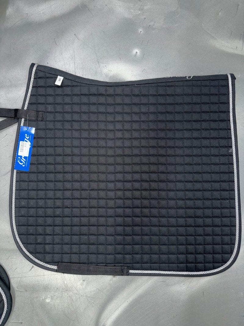 Grainge Saddle Pads English Full / Black/Silver Grainge Deluxe Dressage Saddle Pad