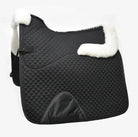 Grainge Saddle Pads English Full / Black/White Grainge Dressage Saddlecloth with Merino Wool Sheepskin