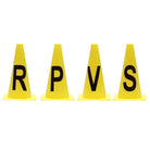 Gympie Saddleworld Arena Dressage Cones Yellow - (Set of 4) RSVP