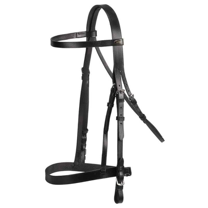 Gympie Saddleworld Bridles Shetland / Black Norfolk Snaffle Bridle