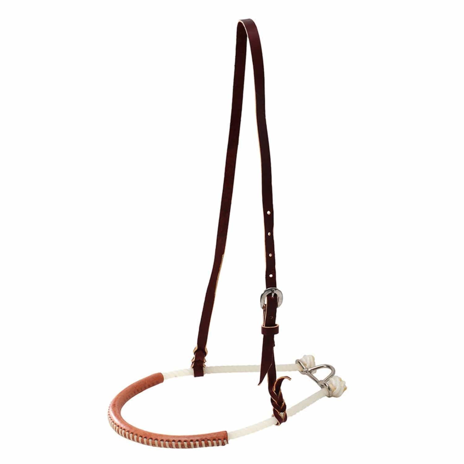 Gympie Saddleworld Bridles Weaver Noseband Leather Cover Single Rope