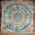 Gympie Saddleworld & Country Clothing Bandanas - Scarves 36x36in / Jade/Rust Wild Rag Western Aztec Cacti Print