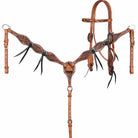 Gympie Saddleworld & Country Clothing Bridles Cob/Full Showman Bridle & Breastplate Set Ornate Outlaw