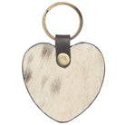 Gympie Saddleworld & Country Clothing Gifts & Homewares Assorted Cowhide Heart Key Ring (KEYHEART)