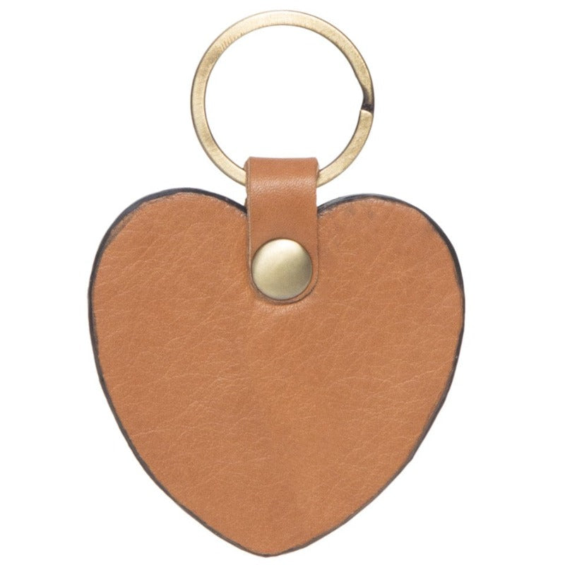 Gympie Saddleworld & Country Clothing Gifts & Homewares Assorted Cowhide Heart Key Ring (KEYHEART)