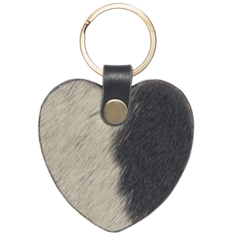 Gympie Saddleworld & Country Clothing Gifts & Homewares Assorted Cowhide Heart Key Ring (KEYHEART)