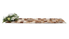 Gympie Saddleworld & Country Clothing Gifts - Homewares Tan/White Cowhide Table Runner (CARUN)