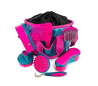 Gympie Saddleworld & Country Clothing Grooming Blue/Pink Bainbridge Grooming Kit Glitter