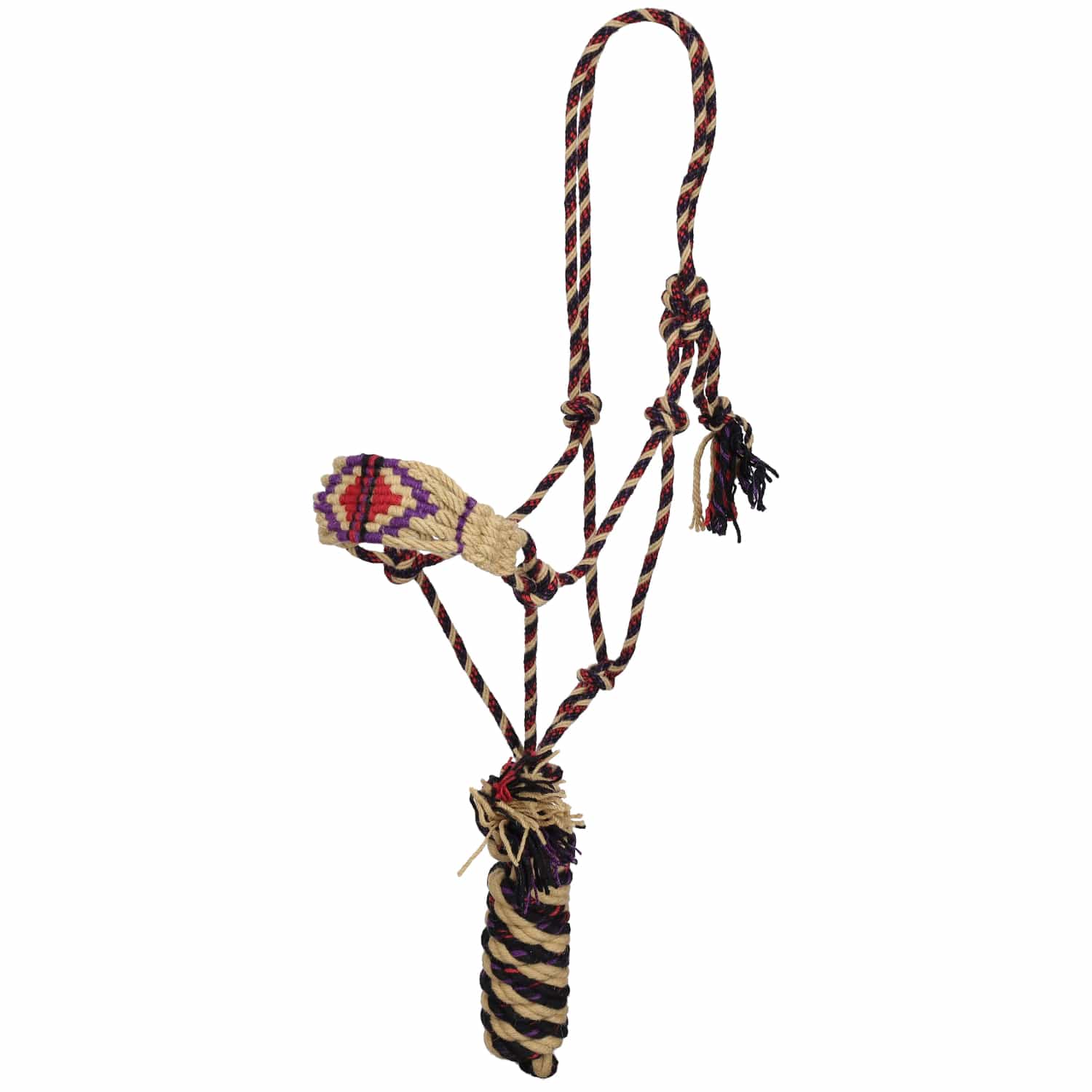 Gympie Saddleworld & Country Clothing Halters Showman Halter & Lead Sunset Glow Mohair Cowboy Knot